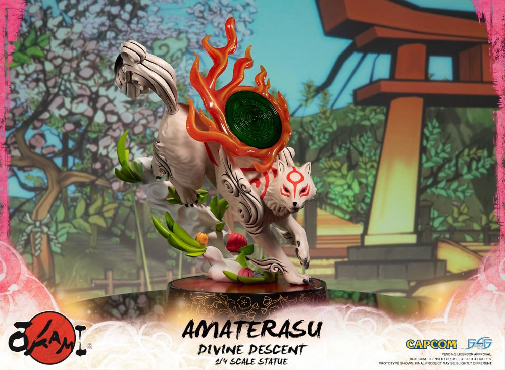 Okami Amaterasu Divine Descent 1/4 Scale Statue Gallery Image 3