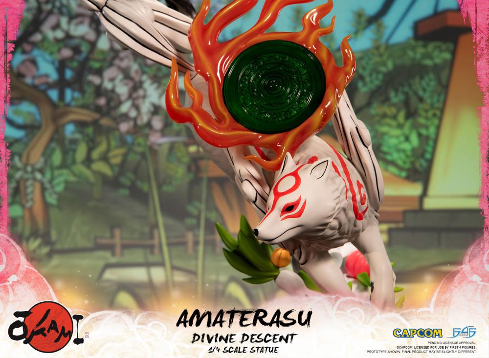 Okami Amaterasu Divine Descent 1/4 Scale Statue Gallery Image 13