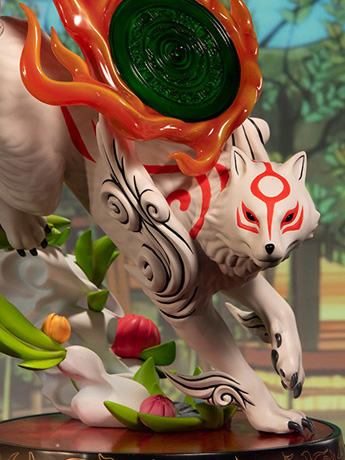 Okami Amaterasu Divine Descent 1/4 Scale Statue Gallery Image 2