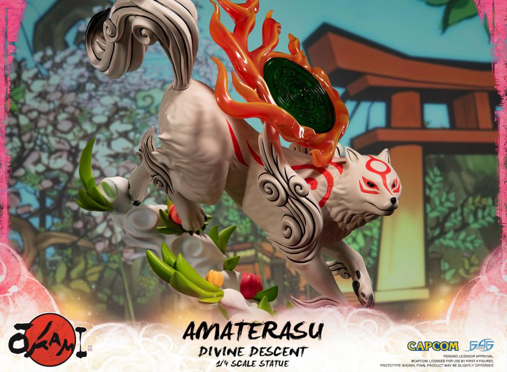 Okami Amaterasu Divine Descent 1/4 Scale Statue Gallery Image 12