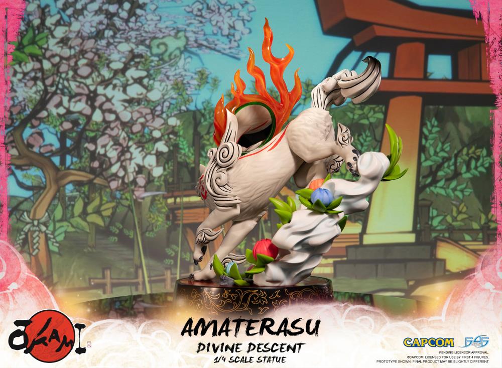 Okami Amaterasu Divine Descent 1/4 Scale Statue Gallery Image 7