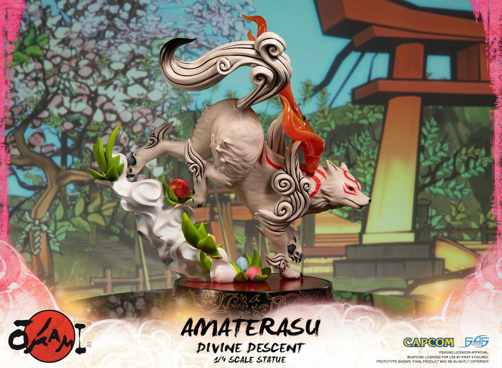 Okami Amaterasu Divine Descent 1/4 Scale Statue Gallery Image 10