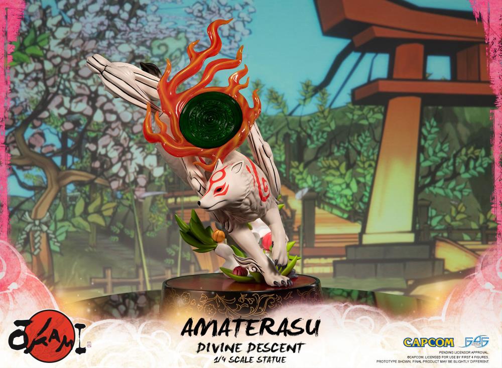 Okami Amaterasu Divine Descent 1/4 Scale Statue Gallery Image 5