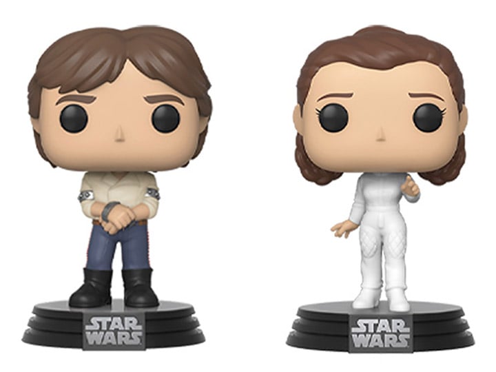 Pop! Star Wars: The Empire Strikes Back - Han & Leia Two-Pack Gallery Image 1