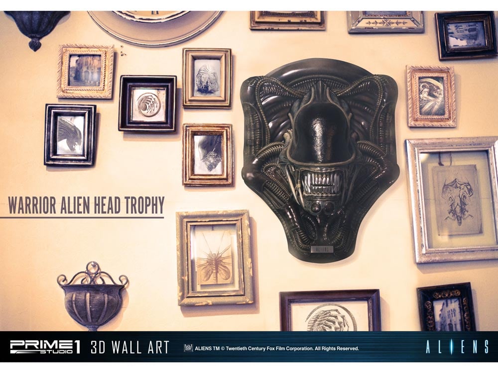 Aliens Alien Warrior Head Trophy 3D Wall Art Sculpture Gallery Image 15