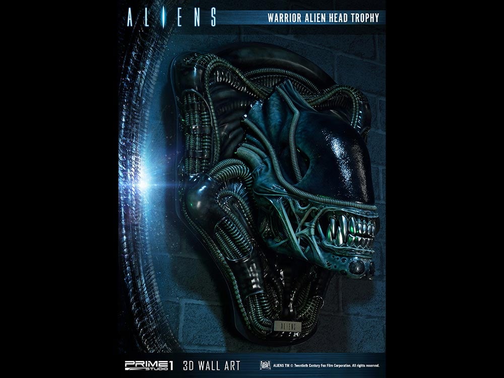 Aliens Alien Warrior Head Trophy 3D Wall Art Sculpture Gallery Image 6