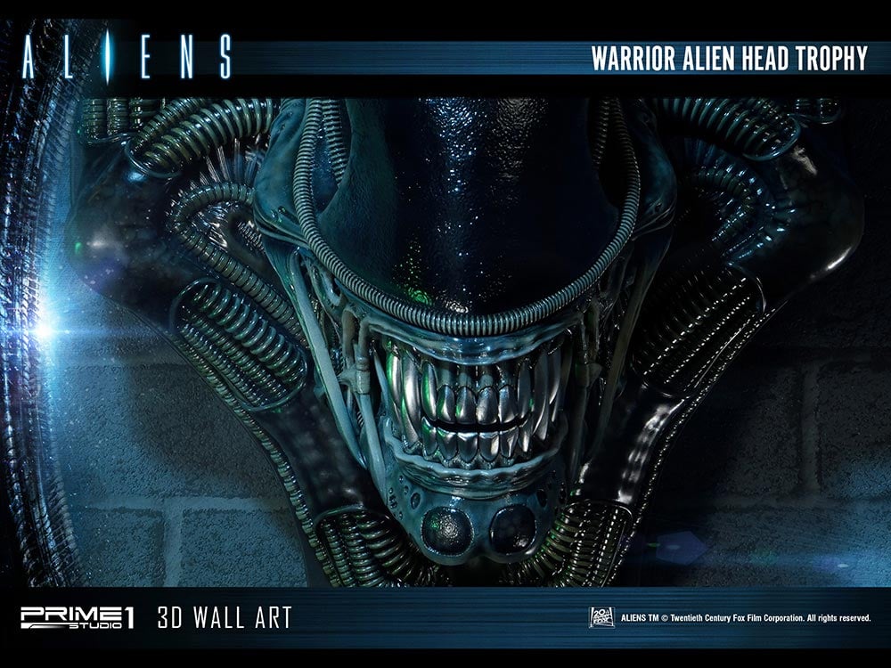 Aliens Alien Warrior Head Trophy 3D Wall Art Sculpture Gallery Image 12