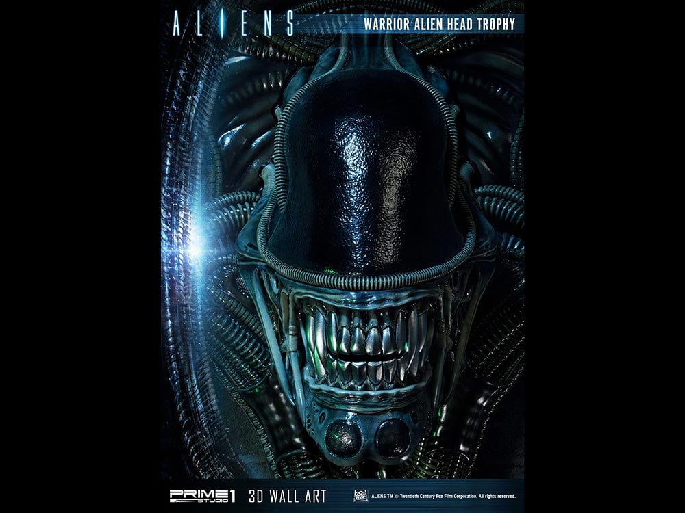 Aliens Alien Warrior Head Trophy 3D Wall Art Sculpture Gallery Image 8