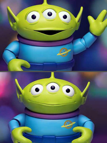 Toy Story Dynamic 8ction Heroes DAH-022 Alien PX Previews Exclusive Two-Pack Gallery Image 2