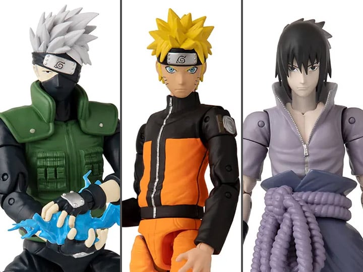 Naruto Anime Heroes Wave 1 Set of 3 Figures Gallery Image 1