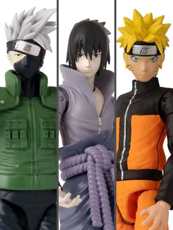 Naruto Anime Heroes Wave 1 Set of 3 Figures Gallery Image 2
