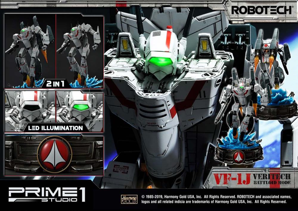 Robotech Premium Masterline VF-1J Officer's Veritech (Battloid Mode) Limited Edition Statue Gallery Image 17