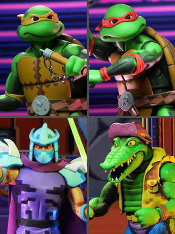 Teenage Mutant Ninja Turtles: Turtles in Time Wave 2 Set of 4 Figures