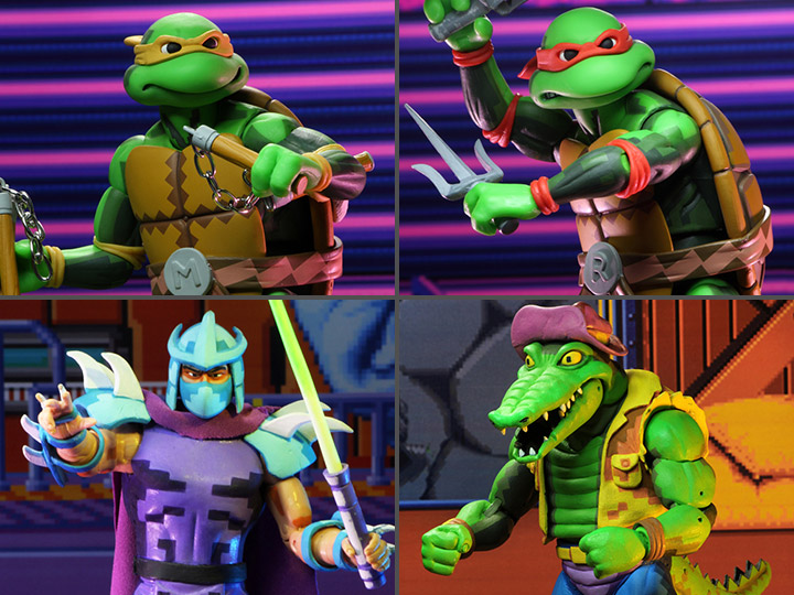 Teenage Mutant Ninja Turtles: Turtles in Time Wave 2 Set of 4 Figures Gallery Image 1
