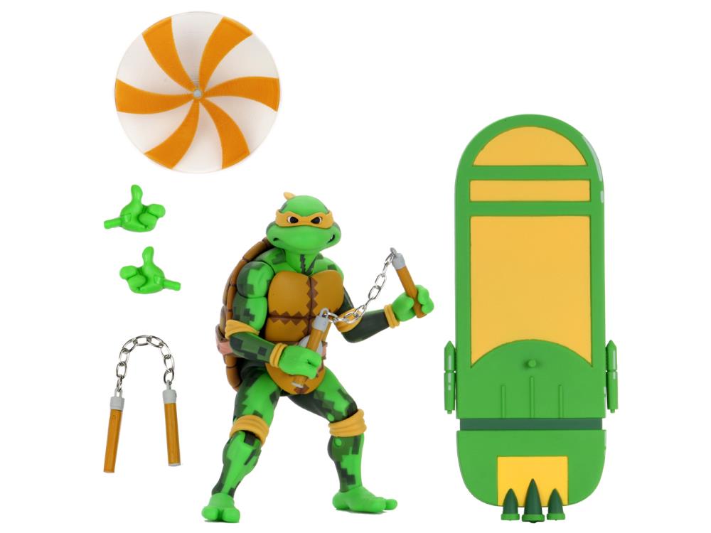 Teenage Mutant Ninja Turtles: Turtles in Time Wave 2 Set of 4 Figures Gallery Image 9