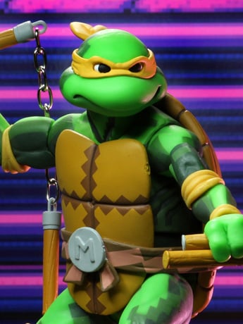 TMNT Turtles in Time Series 2 Michelangelo Teenage Mutant Ninja Figure NECA, 1 unit