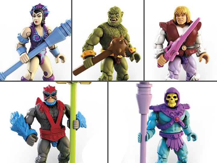 Masters of the Universe Mega Construx Heroes Set of 5 Figures Gallery Image 1