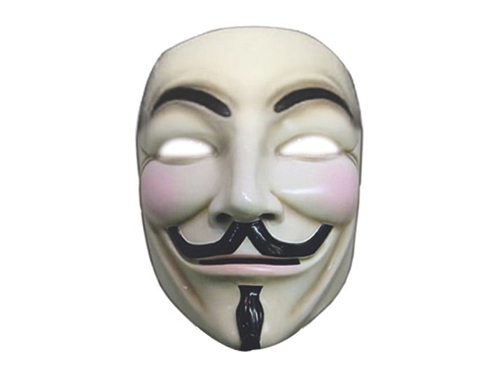 V for Vendetta Deluxe Guy Fawkes Mask Gallery Image 1
