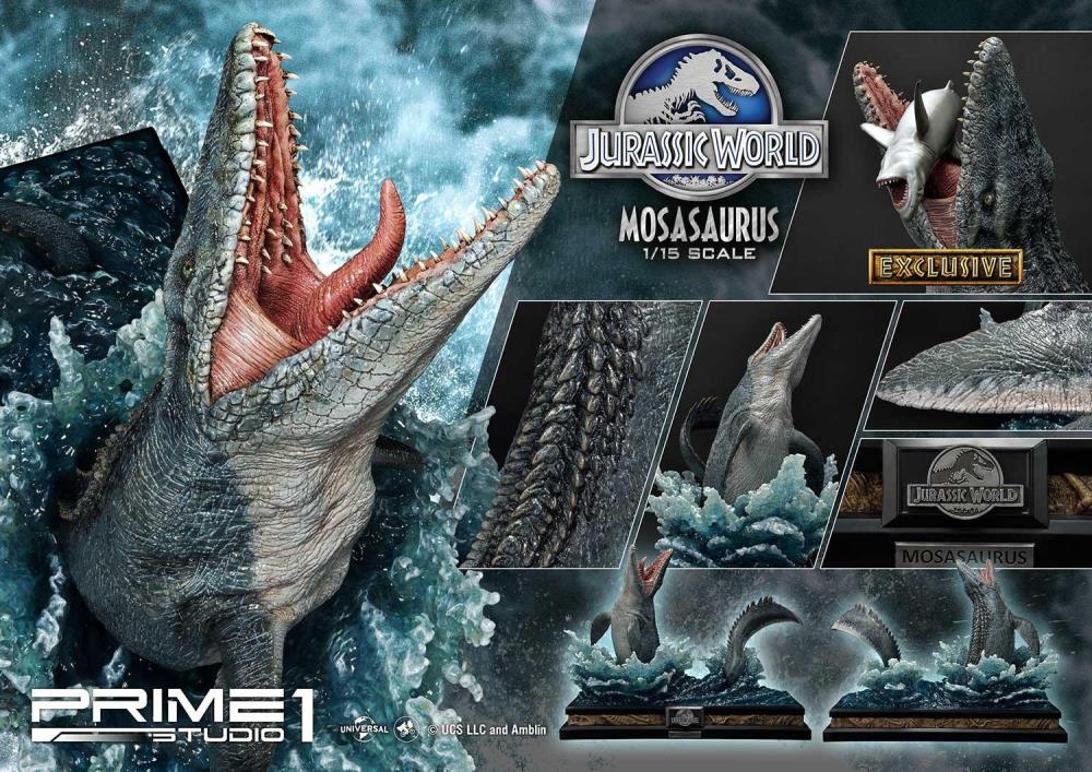 Jurassic World Legacy Museum Collection Mosasaurus 1/15 Scale Exclusive Limited Edition Statue Gallery Image 15