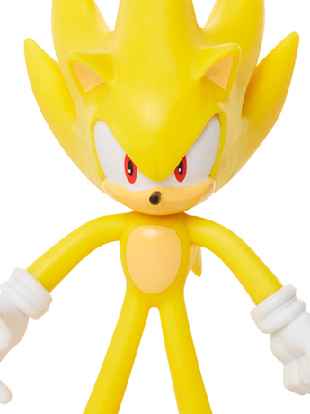 Sonic The Hedgehog 4" Basic Super Sonic Bendy Figure Gallery Image 2