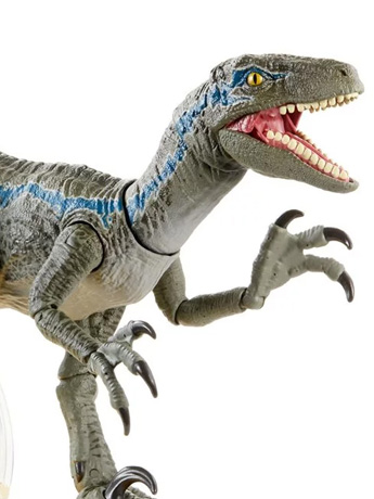 Jurassic World: Fallen Kingdom Amber Collection Velociraptor Blue Gallery Image 2