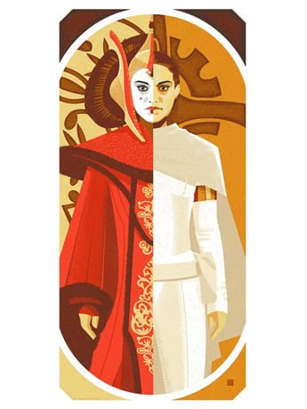 Star Wars Queen and Senator Limited Edition Lithograph Gallery Image 2