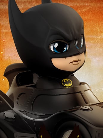 Batman (1989) Cosbaby Batman With Batmobile Gallery Image 2