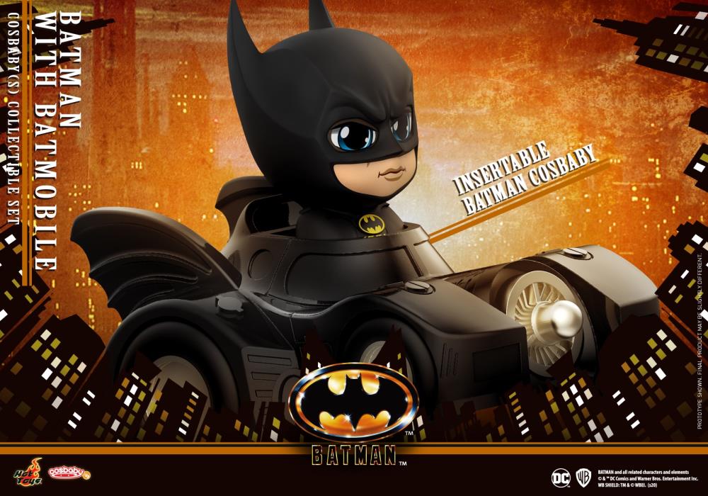 Batman (1989) Cosbaby Batman With Batmobile Gallery Image 3