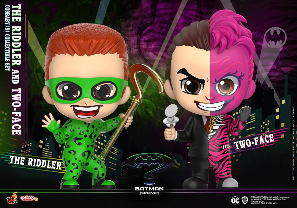 Batman Forever Cosbaby The Riddler & Two-Face Two-Pack