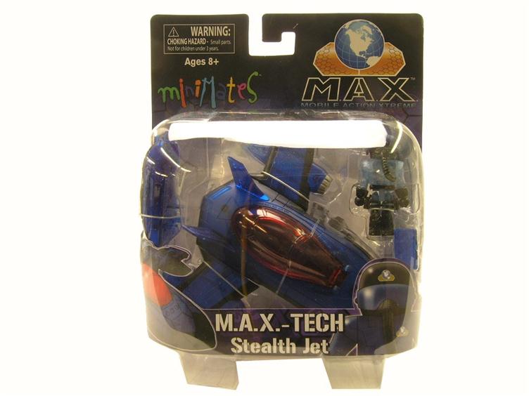 Minimates Vehicles Series 2 M.A.X. Blue Stealth Jet Gallery Image 1
