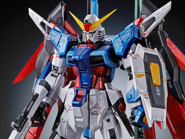 Mobile Suit Gundam SEED Destiny RG Destiny Gundam (Titanium Finish) 1/144 Scale Exclusive Model Kit Gallery Image 1