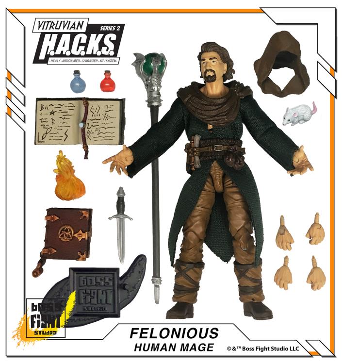 Vitruvian H.A.C.K.S. Felonious Human Mage (Green Robe) Gallery Image 5