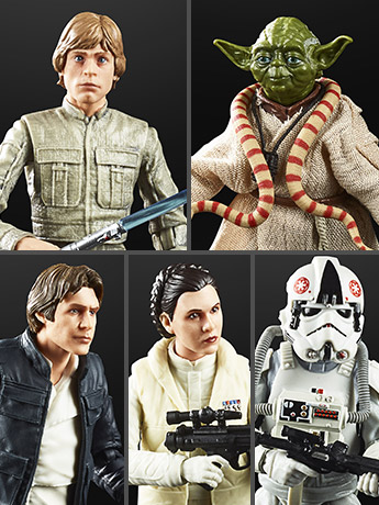 Star Wars 40th Anniversary The Black Series 6" Wave 27 Set of 5 Figures Gallery Image 2