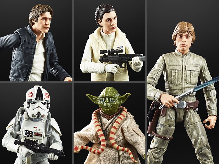 Star Wars 40th Anniversary The Black Series 6" Wave 27 Set of 5 Figures Gallery Image 1