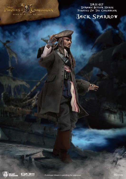 Pirates of the Caribbean Dynamic 8ction Heroes DAH-017 Jack Sparrow Gallery Image 7