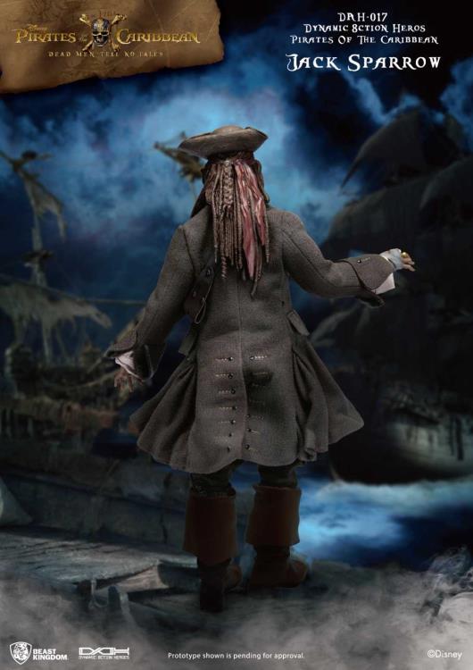 Pirates of the Caribbean Dynamic 8ction Heroes DAH-017 Jack Sparrow Gallery Image 6