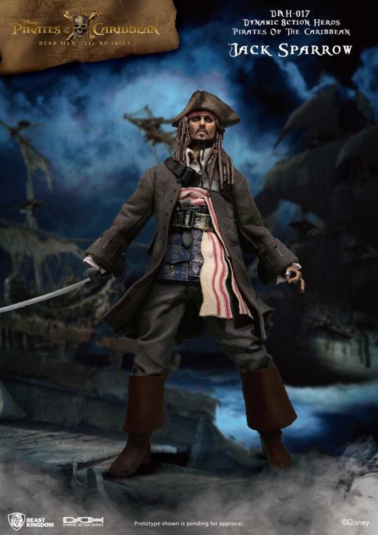 Pirates of the Caribbean Dynamic 8ction Heroes DAH-017 Jack Sparrow Gallery Image 8