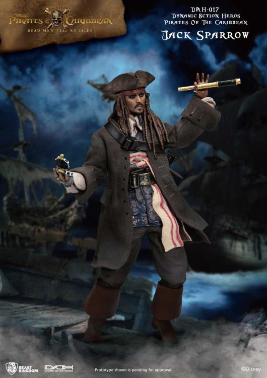 Pirates of the Caribbean Dynamic 8ction Heroes DAH-017 Jack Sparrow Gallery Image 3