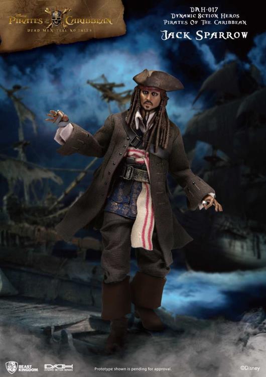 Pirates of the Caribbean Dynamic 8ction Heroes DAH-017 Jack Sparrow Gallery Image 4