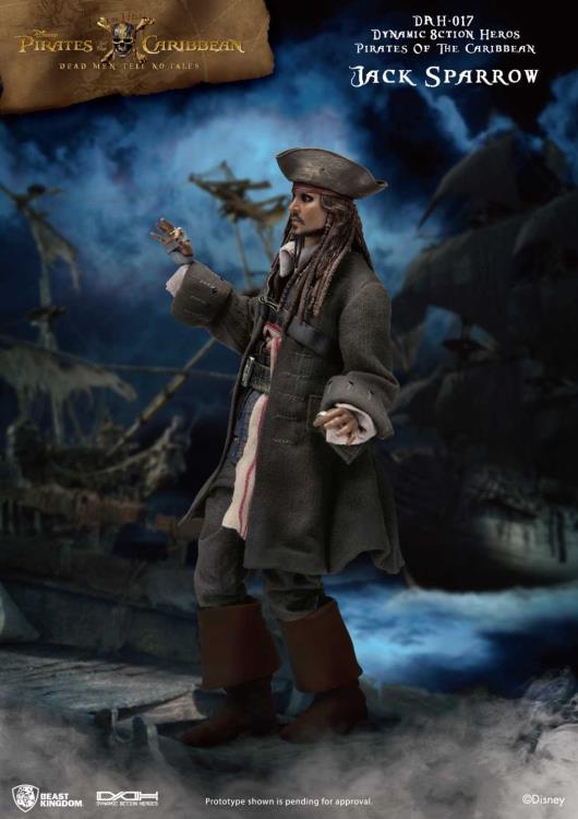 Pirates of the Caribbean Dynamic 8ction Heroes DAH-017 Jack Sparrow Gallery Image 5