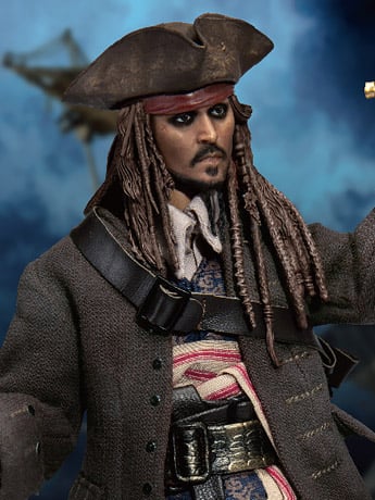 Pirates of the Caribbean Dynamic 8ction Heroes DAH-017 Jack Sparrow Gallery Image 2
