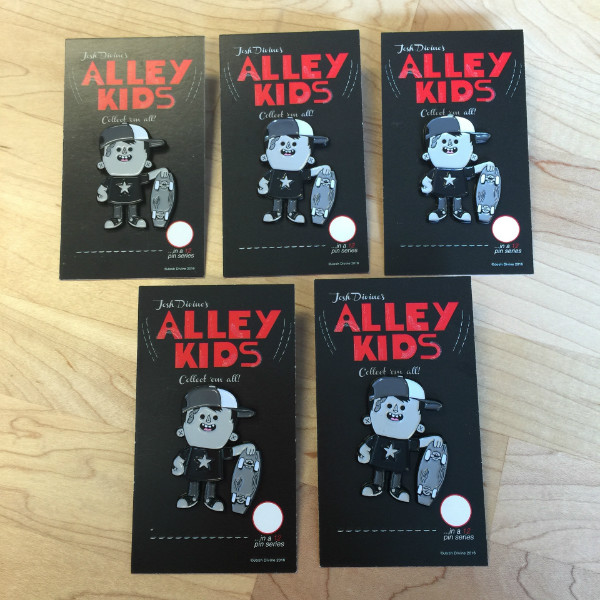 Josh Divine's Alley Kids Jake Enamel Pin Gallery Image 3