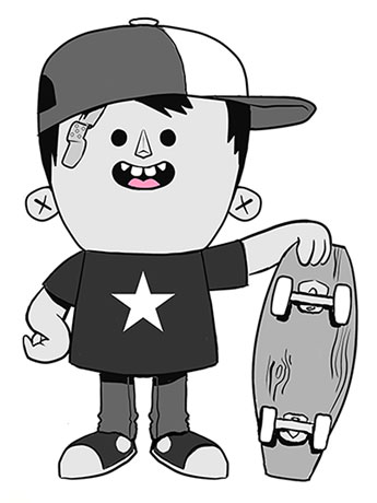 Josh Divine's Alley Kids Jake Enamel Pin Gallery Image 2