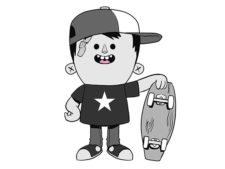 Josh Divine's Alley Kids Jake Enamel Pin Gallery Image 1