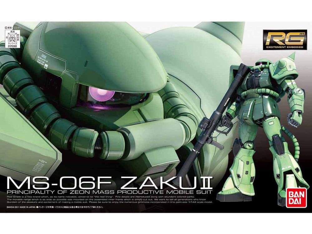 Mobile Suit Gundam RG Zaku II Exclusive 1/144 Scale Model Kit Gallery Image 7