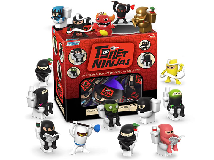 Toilet Ninjas Paka Paka Box of 18 Figures Gallery Image 1