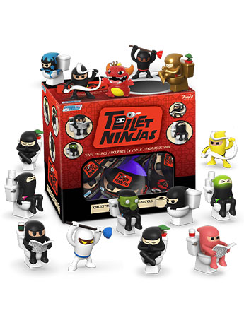 Toilet Ninjas Paka Paka Box of 18 Figures Gallery Image 2