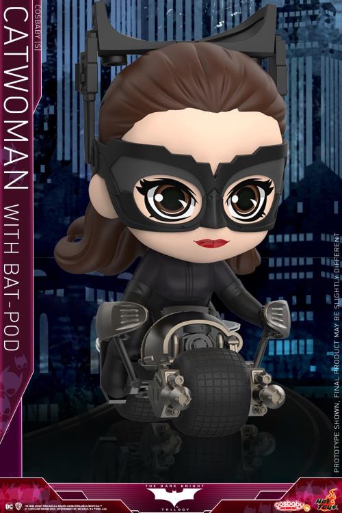 The Dark Knight Trilogy Cosbaby Catwoman with Bat-Pod Gallery Image 3