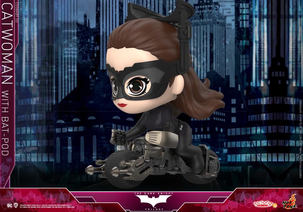 The Dark Knight Trilogy Cosbaby Catwoman with Bat-Pod Gallery Image 4