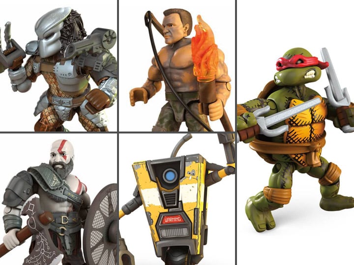 Mega Construx Heroes Wave 2 Set of 5 Figures Gallery Image 1